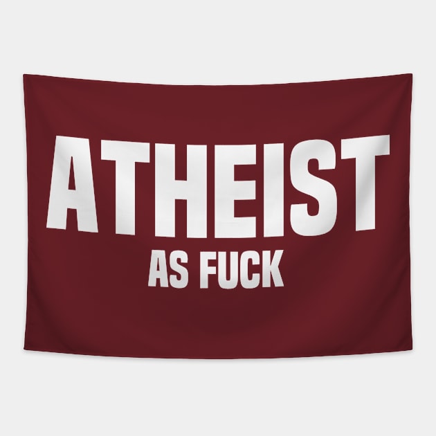 Atheist As Fuck Atheism Tapestry by Mellowdellow