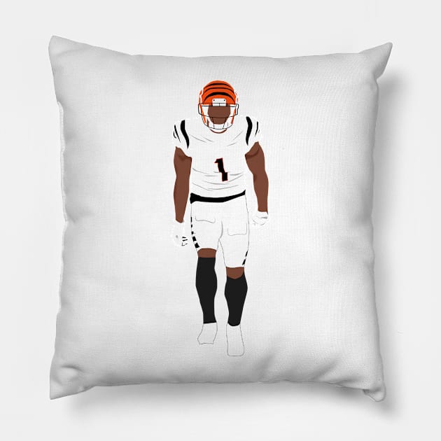 Ja'Marr Chase Pillow by islandersgraphics