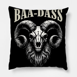 Creepy and Badass Ram Skull: Stylish beard Pillow