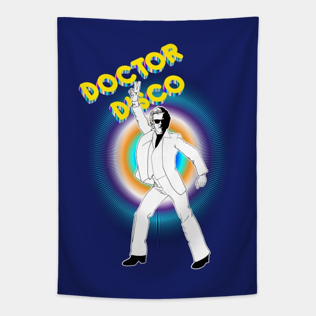 HELLO! IT'S DOCTOR DISCO!!! Tapestry by KARMADESIGNER T-SHIRT SHOP