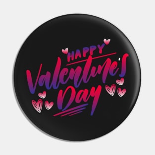 Happy Valentine's Day lettering Happy Valentine's T-Shirt happy valentines day Shirts Pin