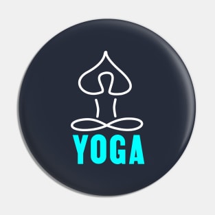 Yoga lotus position Pin