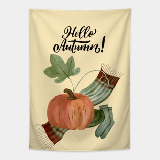 Hello Fall Season Tapestry