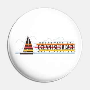 Ocean Isle Beach, NC Summertime Vacationing Sailboat Pin