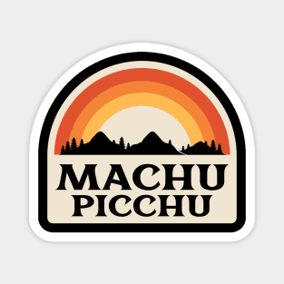 Machu Picchu Retro Magnet