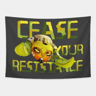 Cease Your Resistance - Orisa Overwatch Tapestry