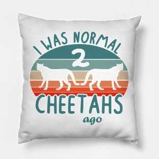 living cheetah saying print gift Pillow