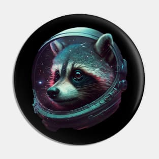 space raccoon Pin