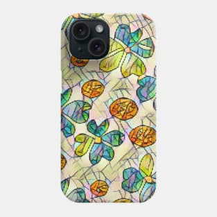 Scattered Clover 6 (MD23Pat004) Phone Case