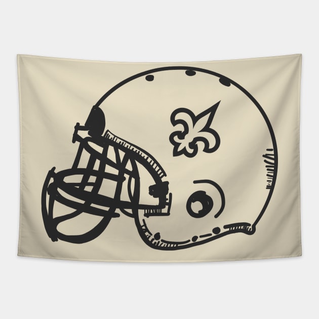 New Orleans Saints - Helmet Tapestry by info@dopositive.co.uk