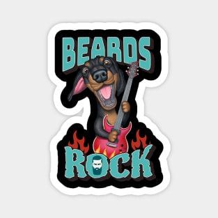 Beards Rock Magnet