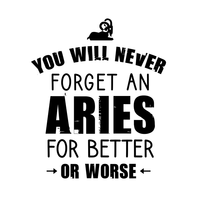 You will never forget an aries for better or worse by cypryanus