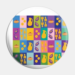 Chanukah Smorgasbord Cool Mix Pin