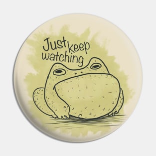 Frog sketch Pin