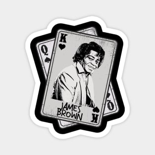 Retro James Brown 80s Card Style Magnet