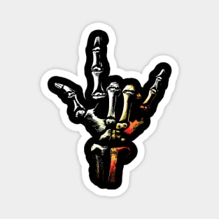 Rock n Roll Skeleton Hand Magnet