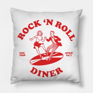 Rock 'N Roll Diner Pillow