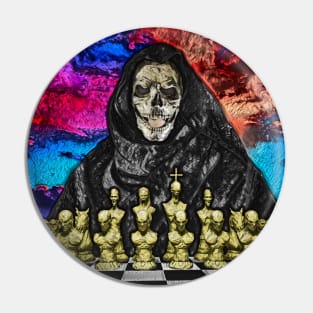 Death plays chess Pin