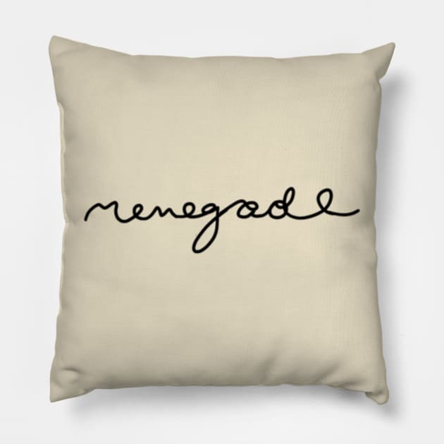 Taylor Swifts Renegade Text Pillow by SwasRasaily