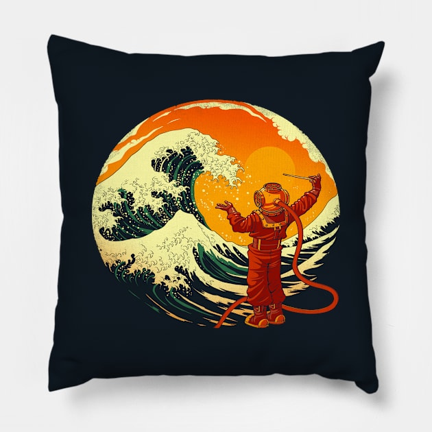 Maestro of Sea Pillow by Tobe_Fonseca