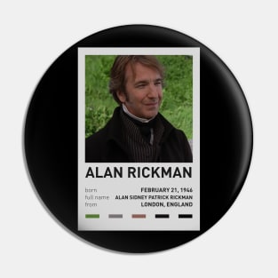 Alan Rickman (R.I.P) Pin