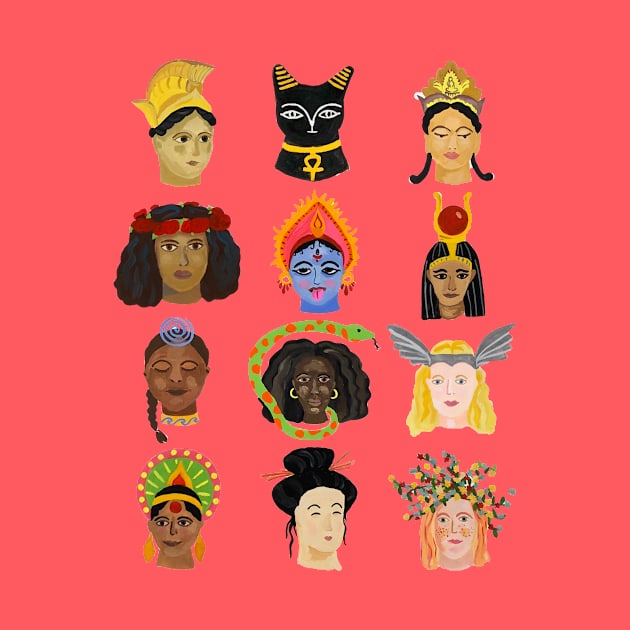 Goddesses Around the World by Das Brooklyn