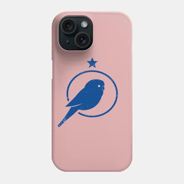 Budgie bird. Stylized silhouette for bird fans and owners. Phone Case by croquis design