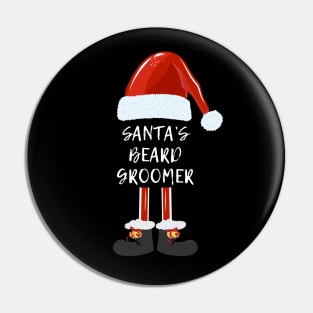 Santa's Beard Groomer | Christmas Humor Pin