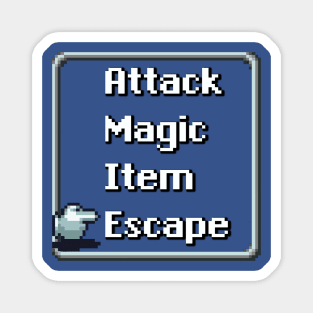 RPG BATTLE MENU - ESCAPE Magnet