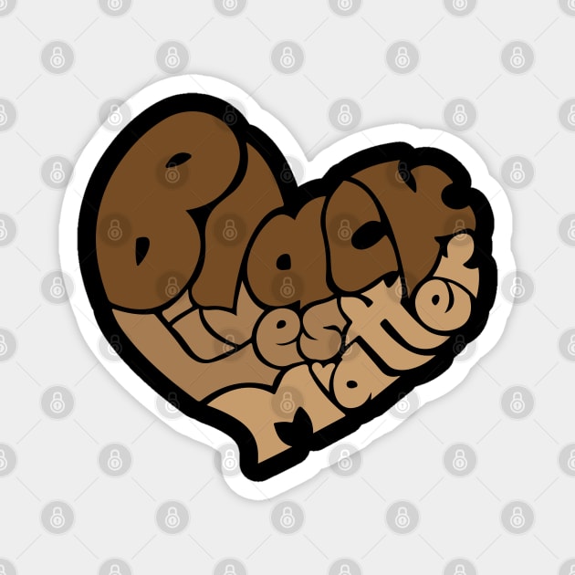 Black Lives Matter Heart | African American | Black Lives Matter | Black Historys Matter | Black History Magnet by UrbanLifeApparel