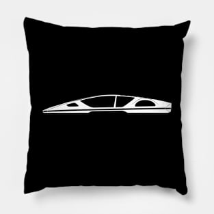 Ferrari 512 S Modulo Silhouette Pillow