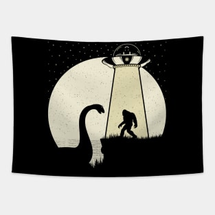 Bigfoot UFO Abduction Tapestry