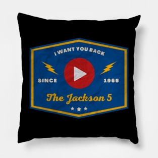The Jackson 5 // Play Button Pillow