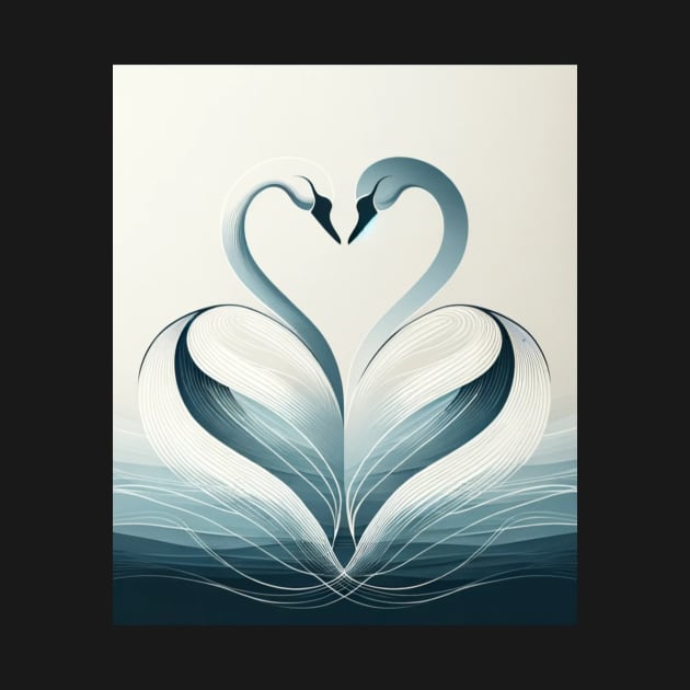 Serenade of Swans: An Elegy in Curves by heartyARTworks