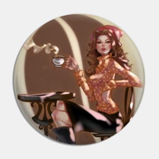 Pinup Coffee #2 Pin