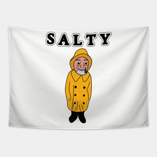 Salty Old Sailor Tapestry by Alissa Carin