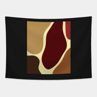 Minimal Modern  Abstract Shapes  Brown Warm Colours  Pattern Tapestry