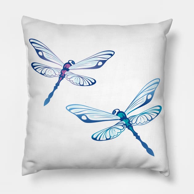 Dragonfly Pillow by LaughingDevil