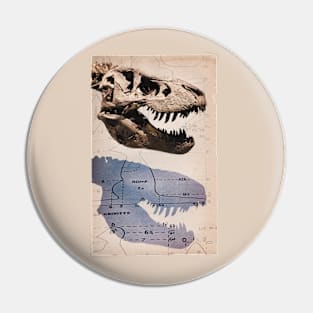 T-Rex Skeleton Fossil Pin