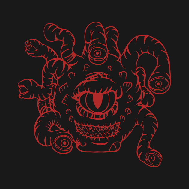 Beholder, red by Karl_The_Faun