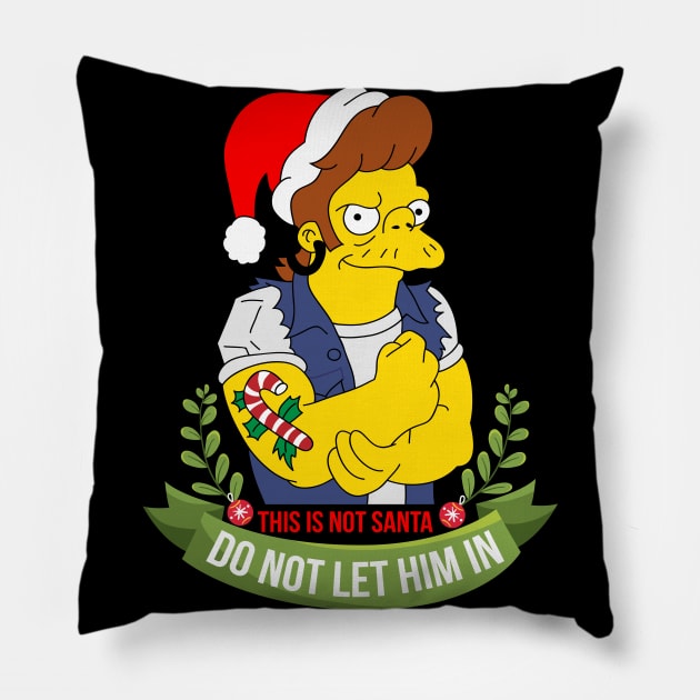 This is not Santa Pillow by Teesbyhugo