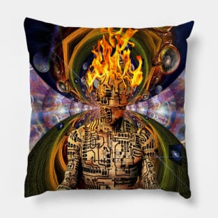 Cyborg meditation Pillow