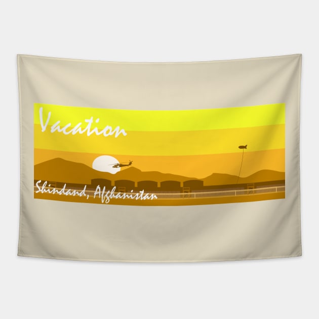 Vacation Shindand Tapestry by Echo9Studio