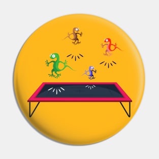 Leaping Lizards Pin