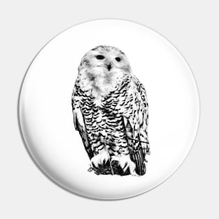 Snowy owl Pin