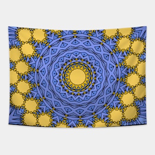 Trendy colorful decorative Mandala art, modern repeated pattern Tapestry