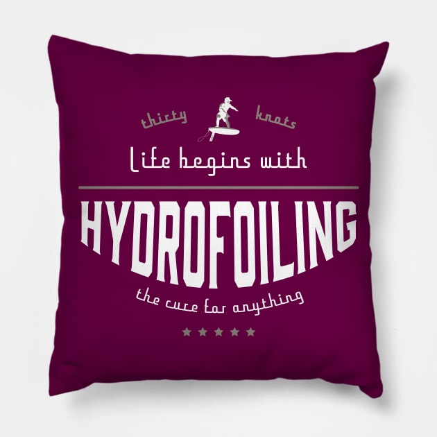 Life begins with Hydrofoiling Pillow by bluehair