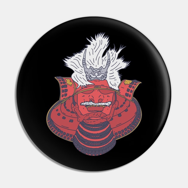 Takeda Shingen - Samurai Helmet - Feudal Lord Pin by DeWinnes