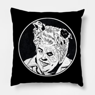 BARF - Spaceballs (Circle Black and White) Pillow