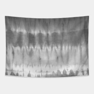 Gray Ombre Tie-Dye Stripes Tapestry